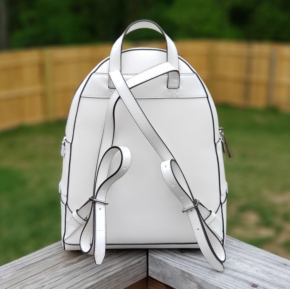 Michael Kors Rhea Medium Backpack White - Picture 2 of 8